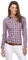 Vincenzo Boretti Damen Bluse kariert leicht tailliert 100% Baumwolle bügelleicht Langarm Hemdbluse elegant festlich Kent-Kragen auch für Business und unter Pullover weinrot 38