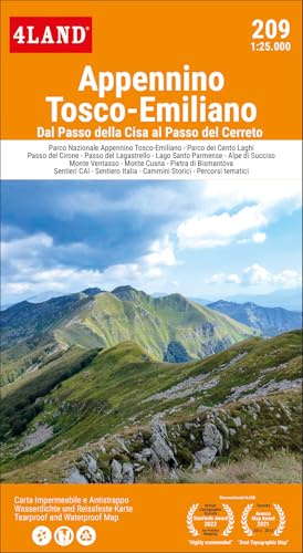 Appennino Tosco-Emiliano. Dal Passo della Cisa al Passo del Cerreto 1:25.000