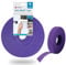 Velcro® Brand Hook and Loop ONE-WRAP® Hook and Loop Tape, Cable Straps, Cable Management, Cord Organizer, Reusable Fastening Cable Ties, Purple, 10mm x 25m