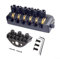 Headless Guitar Bridge Tremolo System, 6 String Saddle E-Gitarre Headless Fixed Bridge Saitenhalter Nut Mit Druck String Locks/Hanging String Locks (D)