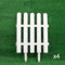Yclty 4Pcs Bordure de Jardin, Blanc Clôture Extérieure en PVC, Grillage Frontalière de Pelouse Gazon Bord (Size : 40x50cm)
