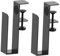 Dickly Set of 2 under Desk Laptop Mount Holder Space Saving Metal for Home Office Black Multipurpose Keyboard Holder Tablet Holder