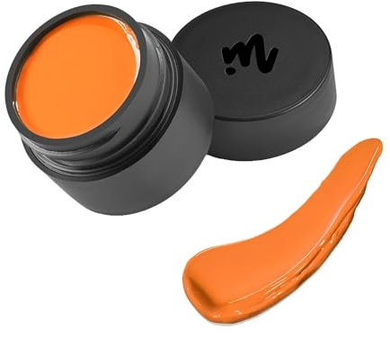 Mylee Crème CaraGel [Clementine] Solid Cream Gel Nail Polish Pot, Nail Painting & Drawing, & Lasting Shine, Soak Off UV LED DIY Manicure, Long Lasting, Glossy Nail Art Design