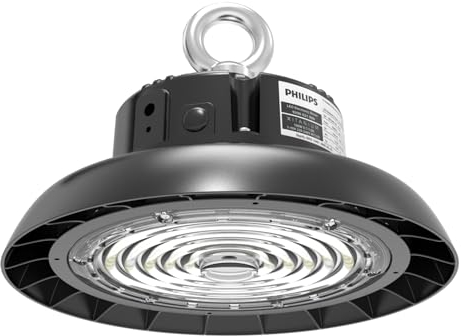 illumitec LED Hallenstrahler 100W mit Philip Netzteil dimmbar, 191 lm/w, 5000K, blendarm, 90°, UFO High Bay, Hallenleuchte, Industrielampe, Hallentiefstrahler, Hallenbeleuchtung, 5-Jahre Garantie