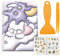 craspire Wiederverwendbares Stickerbuch Im Format A5 zum Sammeln Mit Pinzette Und Schaber Blanko Sticker Albumhalter Organizer 40 Bögen Trennpapier Alben Lila Kaninchen Einband Wasserfest Zur