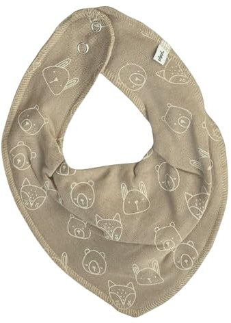 Pippi Babywear Halstuch Dreieckstuch Zahnungslätzchen mit Motiv (schilf Waldtiere)