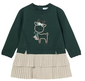 Mayoral Vestito Combinato Tricot per Bimba Bottiglia 18 Mesi (86cm)