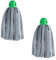 MAYA Fregona MAX Pro Tiras. Limpieza para Todo Tipo de Suelos. 100 % Microfibra. Super Absorbente y No Raya. Rosca Universal. Pack de 2 Fregonas (Verde)