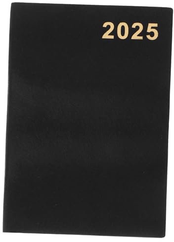 STOBOK Daily Planner Schedule Book Days Aesthetic Notepad for Office and Home Use Black