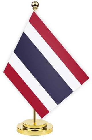 Thailand Schreibtisch Flagge, 30cm großes kleines ThailändischThailändisch Banner im Freien, winziges Drucken Dekor für Büro Home Tisch desk thailand