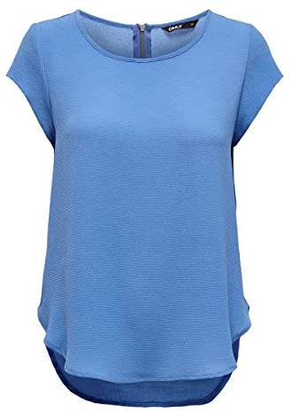 ONLY Damen Onlvic S/S AOP Top Noos Ptm T-Shirt ,38 EU, White/Aop:stilky Flower