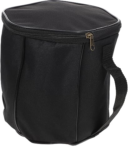 ibasenice Schwarze Akkordeontasche aus Wasserdichtem Oxford Gewebe mit Gepolstertem Innenfutter und Bequemem Griff für Musikstudios und Schulen