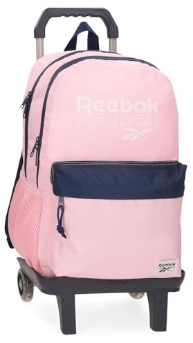Reebok Sidney School Backpack for 15.6-Inch Laptop, With Trolley, Pink, 31 x 44 x 15 cm, Polyester by Joumma Bags