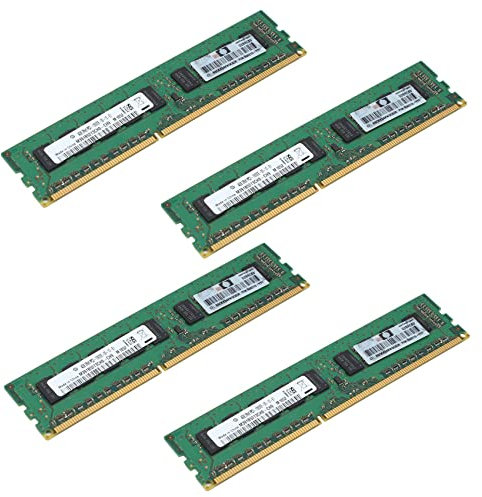 Reinscer 4X 4GB 2RX8 PC3-10600E 1,5 V DDR3 1333 MHz RAM di Memoria ECC Buffer per Server Workstation (4G)