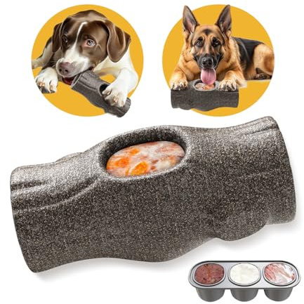 CAROZEN Kauspielzeug für große Hunde, gefrierfreundlicher Leckerli-Spender, geistige Stimulation Kauspender für kleine/mittelgroße/große Hunde, lebensmittelechte Materialien, sicher für Aggressive