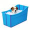 MINGYIHUI Baignoire pour Animaux,Douche Chien,Baignoire pour Grand Chien,Bassine Pliable Adaptée Aux Petits Chiens, Grands Chiens, Chats(Color:Bule)