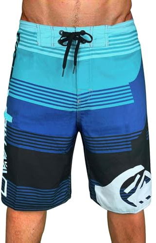 Richymfa Costumi Pantaloncini da Bagno Uomo Mare Surf Piscina Stampa Hawaiana Estiva Costume da Bagno Surf Asciugatura Rapida con Fodera in Rete Beach Trunks