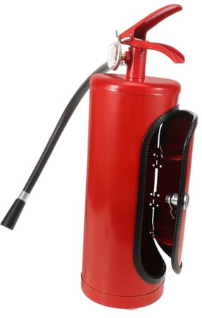 ULTECHNOVO Fire Extinguisher Wine Cabinet Metal Reusable Wine Container Portable Whiskey Storage Box Countertop Liquor Organizer for Housewarming