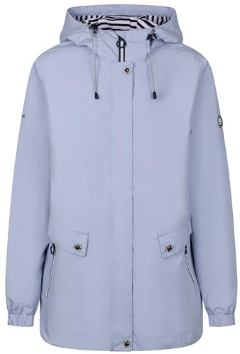Trespass Womens Waterproof Jacket With Hood Flourish Cool Blue in Size - XL