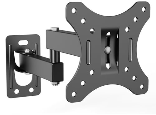 Uxsjakjsd Full Motion Corner TV Holder Wall Mount Bracket Adjustable Support Stand for 10-32 Inch TV Swivel Tilts Monitor