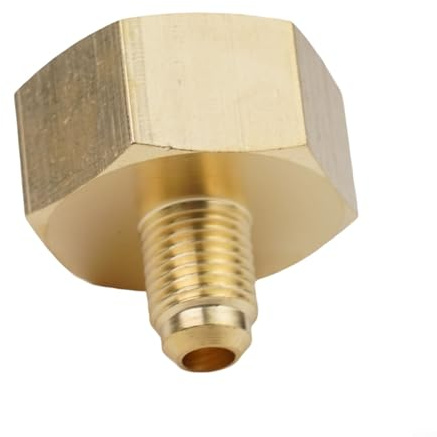 Adaptateur de bouteille R134a pour voiture - Adaptateur de recharge pour climatisation - 1/4 SAE vers G3/4 - Raccord en laiton - Connecteur de charge pour réfrigérant CA