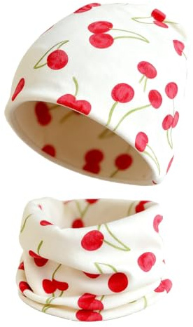 MAKFORT Loop Kinder Mit Beanie Mütze Kinder Baumwoll Schals Baby Schals Winter Loop Schal Junge Und Mädchen