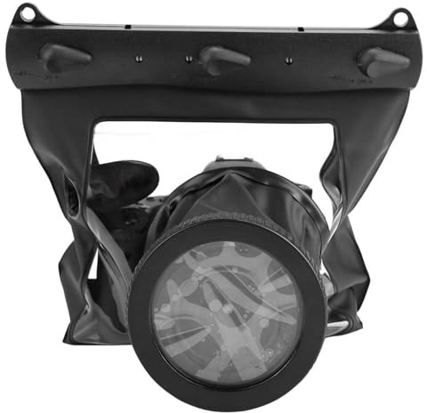Taidda Unterwasser wasserdichte Tauchtasche für DSLR-Kameras, Versiegelt und Staubdicht, Kamera Im Inneren Bedienen, Universell für die Meisten DSLRs, 20 M, Schnee/Sandspiel (Black)