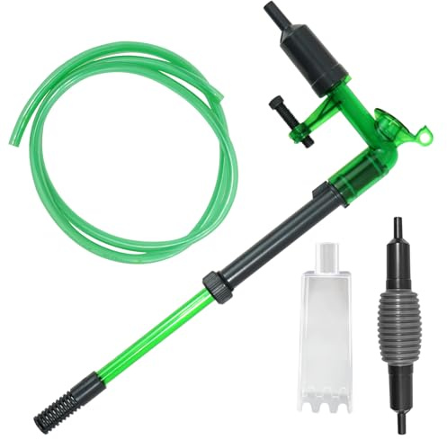 Générique Aspirateur Aquarium Multifonction Manuel Nettoyeur De Fond avec Pompe Tuyau Nettoyage Gravier Sable pour Changement D’Eau Entretien Aquarium Débutants Et Passionnés