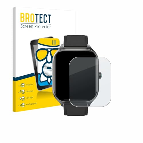 BROTECT Schutzglas für FORRLITE Smartwatch 2.01 | Entspiegelnder Displayschutz Made in Germany Schutzfolie Glas Matt Anti-Reflex Kratzfest 9H Anti-Fingerprint Einfache Montage