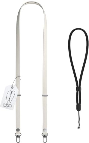 EAZY CASE - Handykette Universal [Kompatibel mit JEDEM Handy] - magnetisch verstellbares Handyband zum Umhängen - Handyhülle mit Kette, Handy Umhängeband, 1-1,90m verstellbar, Phone Strap - Taupe