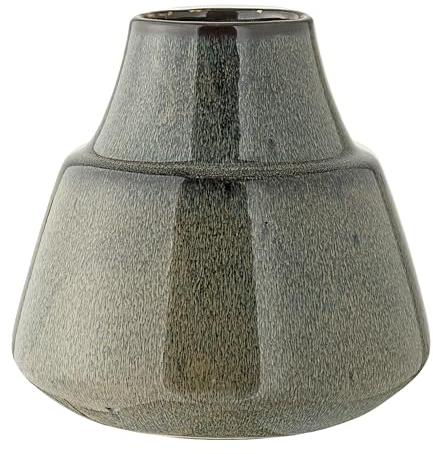 Bloomingville Vase, blau, Keramik