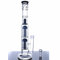 RORA Dôme De Verre Bong Double Arbre Le Tuyau d'eau 18mm Bowl Waterpipe Hauteur 40cm (Noir)