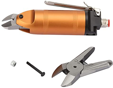 Tijeras de aire, cortador de alambre de metal Herramienta de corte de pinza neumática ron Alicates de alambre de latón de acero inoxidable HS20 Cizallas de aire Cortador de alambre(HS20-S5)