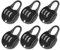 6pcs cifra lucchetti metallici, 3 cifre password portatile fisso antifurto blocco blocco di sicurezza per zaino cancelleria cerniera viaggio valigia bagagli - nero