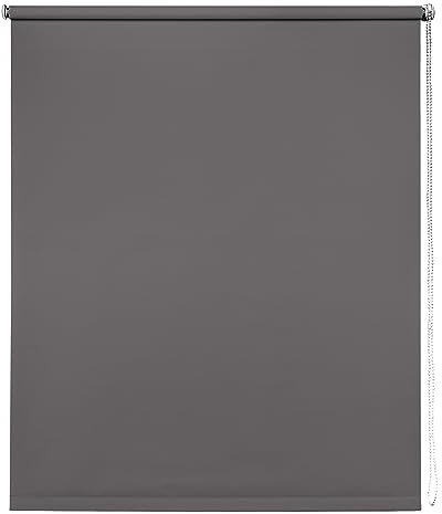 Thermal Blackout Blinds, Grey 50cm (19.68), 165cm Drop - Blackout Roller Blinds For Inside and Outside Recess Fitting - Window Blinds of Multiple Colours and Sizes by New Edge Blinds