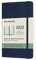 Moleskine Wochenkalender 2022, 12 Monate Wochenplaner, horizontal, fester Einband, Format Pocket 9 x 14 cm, Farbe Saphir, 144 Seiten