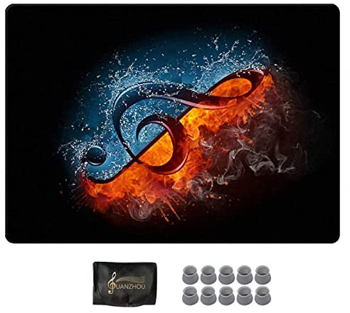 YUANZHOU Alfombra Batería Kit de Batería para Niños Alfombrilla Antideslizante Alfombrilla Insonorizada para Caja de Bombo y Otros Instrumentos Musicales,120×80cm-A
