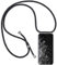 Handykette kompatibel mit Samsung Galaxy A5 2017 Handyhülle Transparent Silikon Schutzhülle - Necklace Hülle mit Band Handy-Kette Case mit Necklace Schnur mit Kette zum Umhängen,Schwarz