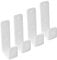 HARSKIYER 4pcs Metal Bed Ladder Hooks Brackets, White PVC Coated Bed Hooks Heavy Duty j Hook Hanger Utility Hooks Hanger Replacement Hooks for Bunk Bed Decoration Hook Tool