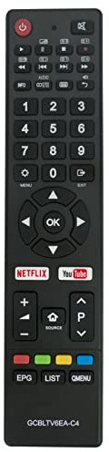ALLIMITY Remplacer la Télécommande adaptée à Schneider Blue TV 55BU800 43BU800 43BL700 32BL600 49BU800 40BU800 LD49-SCE68SK U58H7S