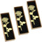 OKVGO Lovely Cute Gold Rose Flower Metal Bookmark, Book Mark Gift for Reader, Teacher and Student, Thanksgiving Christmas and Birthday Gift 3pcs Set (Gold Style A)