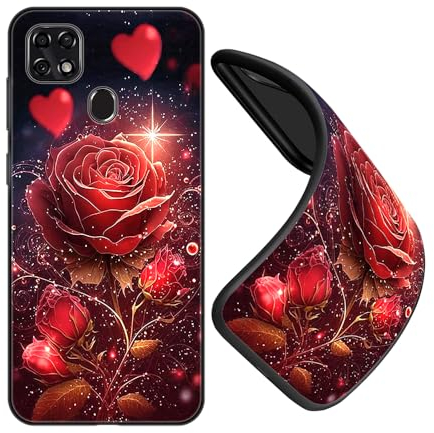 JEZSTHAI Schutzhülle Kompatibel mit Handy ZTE Blade 10 Smart Hülle Silikon Fallschutz Muster Design Handyhülle,Ultra Dünn Flexible Stoßfeste Bumper Case,Weiche Anti-Kratzt Rückseite,B01