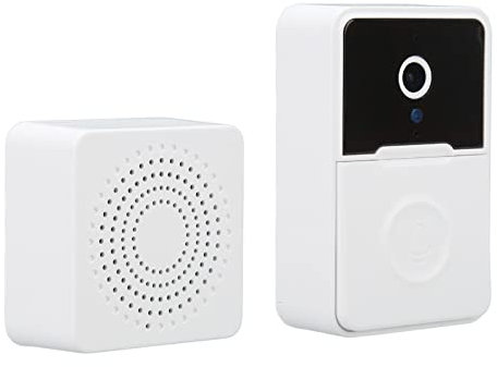 Yosoo Health Gear Wireless Video Doorbell Camera with Chime, Smart WiFi Video Doorbell Camera with Ring Chime, Home Security Door Bell Two Way Audio Remote Video Call IR Night Vision for Home
