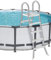 Échelle de piscine hors sol double face de 132 cm, marches de piscine hors sol, échelle de piscine hors sol épaisse en acier inoxydable 304 pour extérieur, escaliers de piscine à 4 marches, capacité