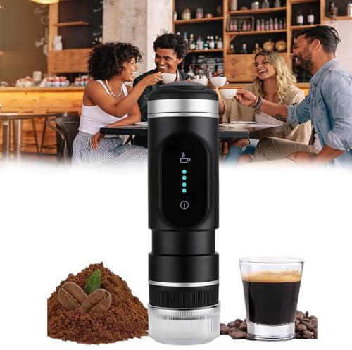 Machine à expresso fonctionnant sur piles : Machine à expresso nomade, vous permettant de déguster un expresso riche à tout moment et en tout lieu.