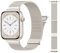 CeMiKa Bracelet Métallique Réglable Compatible avec Bracelets Apple Watch 41mm 40mm 38mm, Bracelet Inoxydable Double Magnétique pour iWatch Séries 9 8 7 6 5 4 3 SE2, Hommes Femmes, Lumière Stellaire