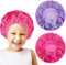 COMNICO Kinder Satin Schlafmütze 2 Stück Seidenhaube zum Schlafen Verstellbar Doppelschichten Satin Motorhaube Seiden Nachtmütze Elastisches Band Satin Bonnet für Mädchen Jungen Teenager
