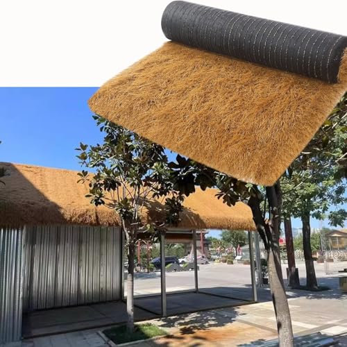 Rouleau de paille extra long pour toiture de chaume artificielle de 1 m x 1 m