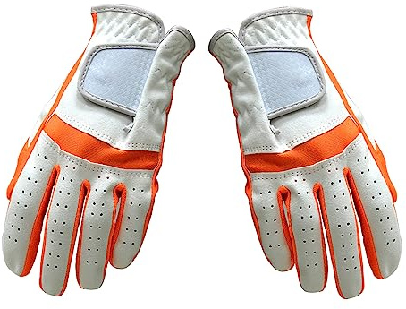 Lot de 2 gants de golf respirants de qualité supérieure pour enfants – Main gauche et droite, tissu doux en microfibre, adhérence toutes saisons – Convient aux mains de 42, 48, 46, 17 cm.