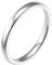 Bishilin Trauring Damen Einzeln Weißgold 375, Frauen Ring 2MM Schmal Bandring Verlobungsringe Eheringe ohne Nickel Gr.54 (17.2)